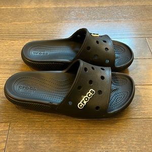 Crocs Sandals with “crocs” jibbitz- Size 10 Women